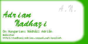 adrian nadhazi business card